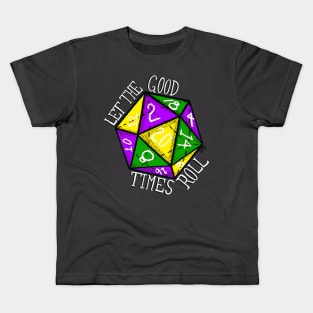 Let the Good Time Roll Mardi Gras Dice Kids T-Shirt